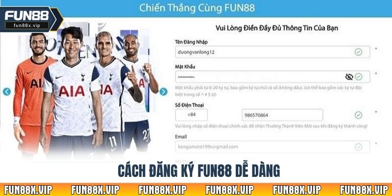 Cách đăng ký Fun88 dễ dàng
